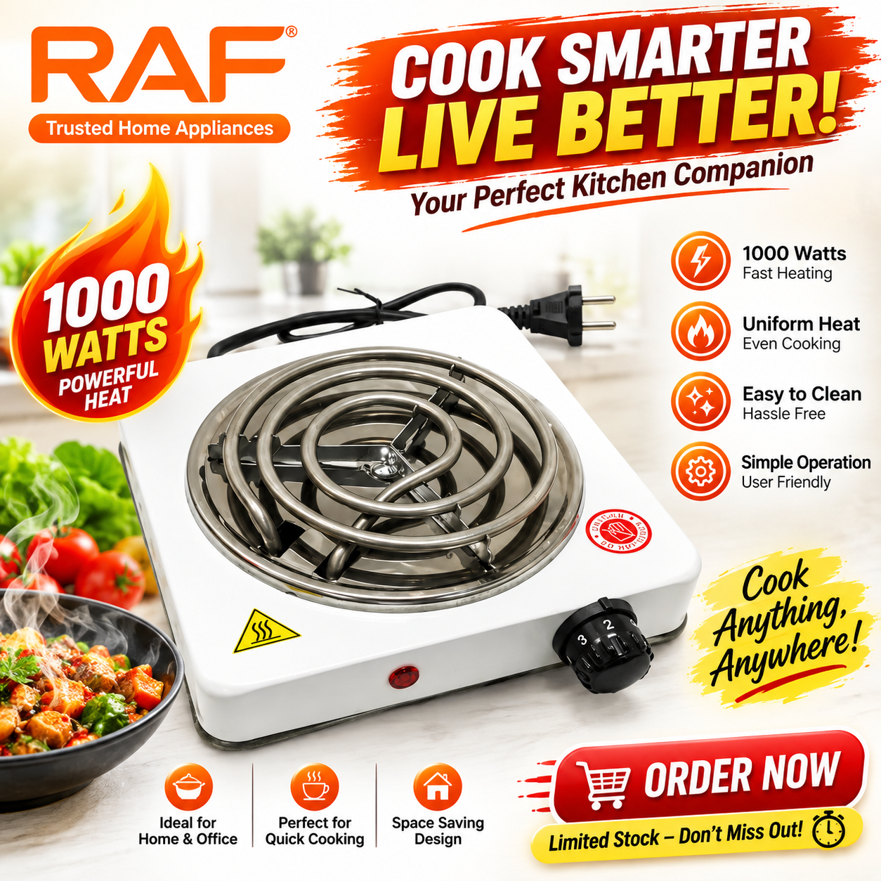 Cook Anywhere Electric Stove | Smart Electric Hot Plate