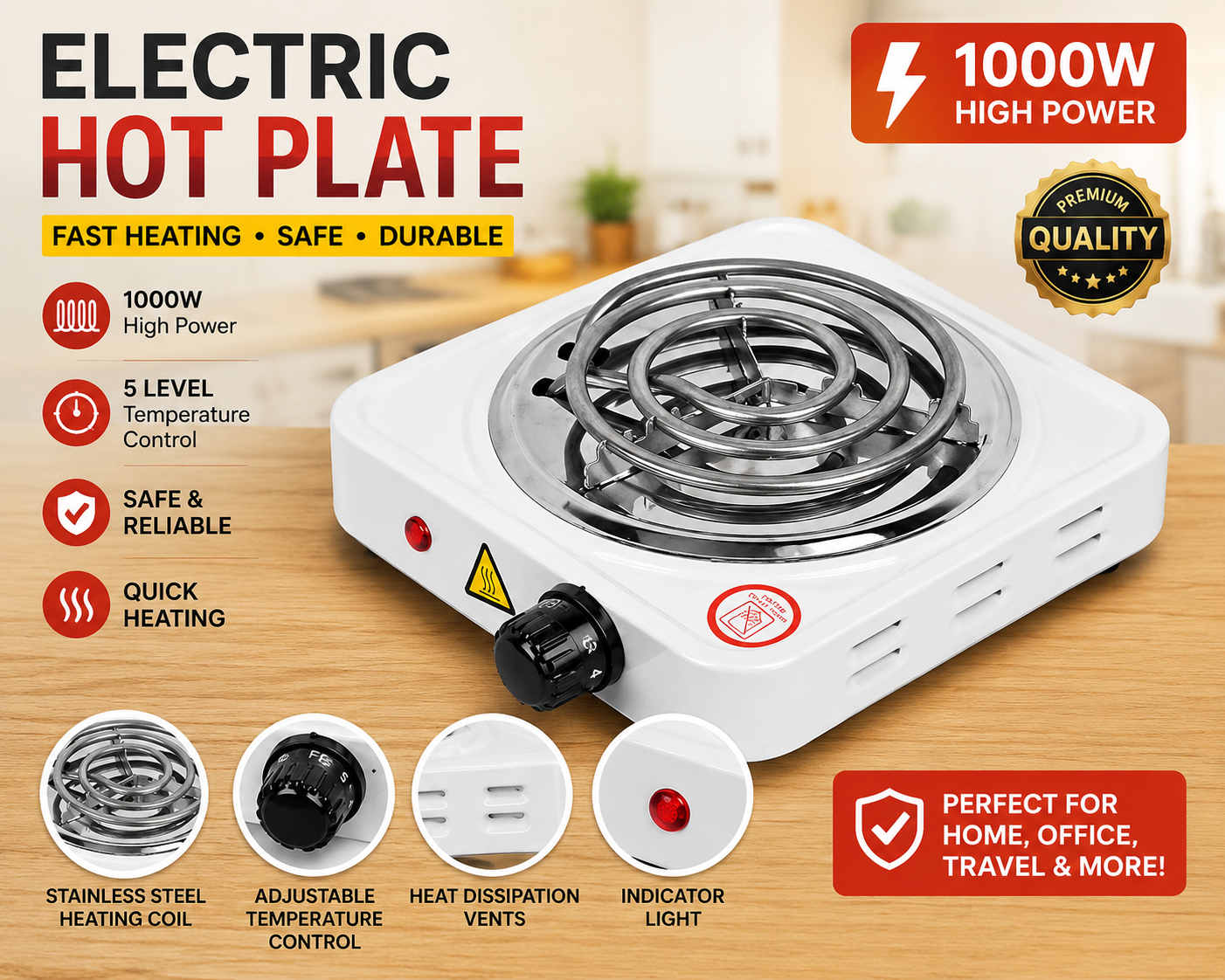 Cook Anywhere Electric Stove | Smart Electric Hot Plate